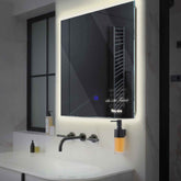 Espejo LED Cuadrado | Botón táctil | Luz blanca neutra - Reyze Seria Motivated Model 4